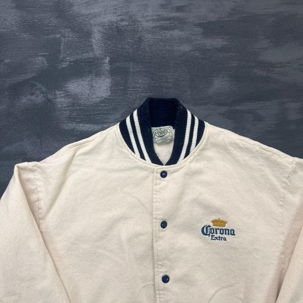 Vintage Corona Extra Beer Sweatshirt Mens XL White 1990s Roots - Picture 2 of 8